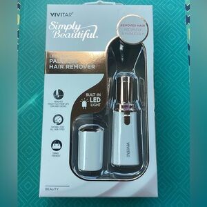 VIVITAR WHITE PAINLESS HAIR REMOVER Portable & Compact LED Light -AA Required